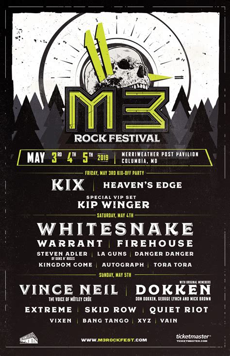 M3 rock festival - M3 ROCK FESTIVAL IS LOCATED AT: MERRIWEATHER POST PAVILION. 10475 Little Patuxent Parkway, Columbia, MD. 21044. MERRIWEATHER POST PAVILION. Airport information: 